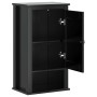 Mueble de pared baño BERG madera maciza pino negro 40x27x71,5cm de , Muebles de baño - Ref: Foro24-358549, Precio: 78,03 €, D...