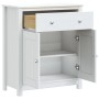 Mueble de baño BERG madera maciza de pino blanco 69,5x34x80 cm de , Muebles de baño - Ref: Foro24-358542, Precio: 161,67 €, D...