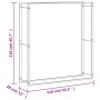 Estante para leña acero inoxidable 110x28x116 cm de , Bolsas y soportes de leña - Ref: Foro24-357865, Precio: 54,79 €, Descue...