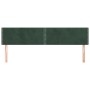 Cabeceros 2 unidades de terciopelo verde oscuro 100x5x78/88 cm de , Cabeceros y pies de cama - Ref: Foro24-346001, Precio: 61...