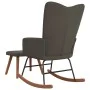 Dunkelgrauer Schaukelstuhl aus Samt mit Fußstütze von , Schaukelstühle - Ref: Foro24-327755, Preis: 130,78 €, Rabatt: %