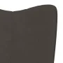 Dunkelgrauer Schaukelstuhl aus Samt mit Fußstütze von , Schaukelstühle - Ref: Foro24-327755, Preis: 130,78 €, Rabatt: %