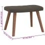Dunkelgrauer Schaukelstuhl aus Samt mit Fußstütze von , Schaukelstühle - Ref: Foro24-327755, Preis: 130,78 €, Rabatt: %