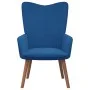 Blauer Samt-Entspannungssessel von , Sessel - Ref: Foro24-327665, Preis: 94,32 €, Rabatt: %