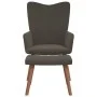 Relaxation armchair with dark gray velvet stool by , Armchairs - Ref: Foro24-327667, Price: 122,80 €, Discount: %