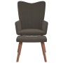 Sillón de relax con taburete terciopelo gris oscuro de , Sillones - Ref: Foro24-327667, Precio: 116,04 €, Descuento: %