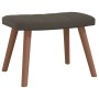 Sillón de relax con taburete terciopelo gris oscuro de , Sillones - Ref: Foro24-327667, Precio: 116,04 €, Descuento: %