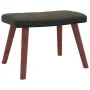 Silla mecedora con reposapiés terciopelo y PVC gris oscuro de , Mecedoras - Ref: Foro24-327887, Precio: 121,73 €, Descuento: %