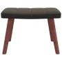 Silla mecedora con reposapiés terciopelo y PVC gris oscuro de , Mecedoras - Ref: Foro24-327887, Precio: 121,73 €, Descuento: %