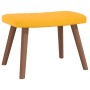 Sillón de relax con taburete terciopelo amarillo mostaza de , Sillones - Ref: Foro24-327673, Precio: 123,77 €, Descuento: %
