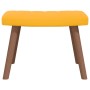 Sillón de relax con taburete terciopelo amarillo mostaza de , Sillones - Ref: Foro24-327673, Precio: 123,77 €, Descuento: %