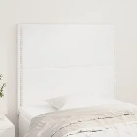 Cabeceros 2 unidades de cuero sintético blanco 90x5x78/88 cm de , Cabeceros y pies de cama - Ref: Foro24-3116271, Precio: 74,...