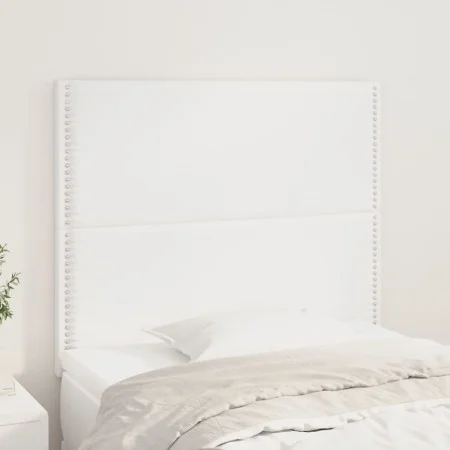 Kopfteile 2 Einheiten aus weißem Kunstleder 80x5x78/88 cm von , Kopf- und Fußteile - Ref: Foro24-3116265, Preis: 70,33 €, Rab...