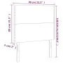 Kopfteile 2 Einheiten aus weißem Kunstleder 80x5x78/88 cm von , Kopf- und Fußteile - Ref: Foro24-3116265, Preis: 70,33 €, Rab...