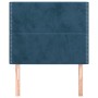 Cabeceros 2 unidades de terciopelo azul oscuro 100x5x78/88 cm de , Cabeceros y pies de cama - Ref: Foro24-3116238, Precio: 50...