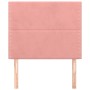Cabeceros 2 unidades de terciopelo rosa 90x5x78/88 cm de , Cabeceros y pies de cama - Ref: Foro24-3116233, Precio: 47,36 €, D...