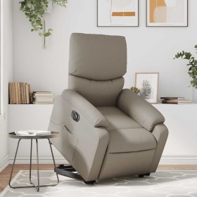 Sillón reclinable de masaje eléctrico cuero sintético capuchino en Sillones | Comprar online en Foru.es