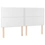 Headboards 4 units of white synthetic leather 100x5x78/88 cm by , Headboards and footboards - Ref: Foro24-3116301, Price: 93,...