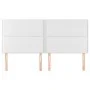 Headboards 4 units of white synthetic leather 100x5x78/88 cm by , Headboards and footboards - Ref: Foro24-3116301, Price: 93,...