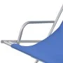 Tumbonas reclinables 2 unidades acero azul de vidaXL, Tumbonas - Ref: Foro24-42935, Precio: 142,20 €, Descuento: %