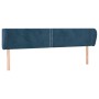 Cabecero de terciopelo azul oscuro 203x23x78/88 cm de , Cabeceros y pies de cama - Ref: Foro24-3117074, Precio: 64,92 €, Desc...