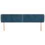 Cabecero de terciopelo azul oscuro 203x23x78/88 cm de , Cabeceros y pies de cama - Ref: Foro24-3117074, Precio: 64,92 €, Desc...