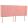 Cabecero con orejas de terciopelo rosa 183x23x118/128 cm de , Cabeceros y pies de cama - Ref: Foro24-3117881, Precio: 106,78 ...