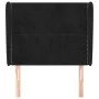 Kopfteil mit Ohren aus schwarzem Samt, 103 x 23 x 118/128 cm von , Kopf- und Fußteile - Ref: Foro24-3117860, Preis: 68,09 €, ...