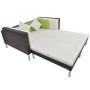 Set muebles de jardín 4 piezas y cojines ratán sintético marrón de vidaXL, Conjuntos de jardín - Ref: Foro24-42943, Precio: 5...