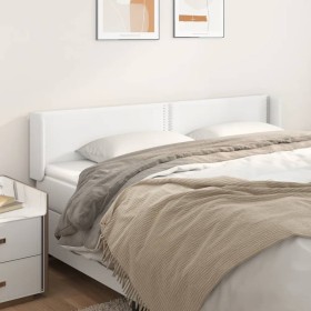 Cabecero de cuero sintético blanco 183x16x78/88 cm de , Cabeceros y pies de cama - Ref: Foro24-3118731, Precio: 83,55 €, Desc...