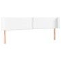 Cabecero de cuero sintético blanco 163x16x78/88 cm de , Cabeceros y pies de cama - Ref: Foro24-3118725, Precio: 66,96 €, Desc...