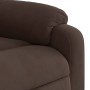 Sillón reclinable eléctrico tela de microfibra marrón en Sillones | Comprar online en Foru.es