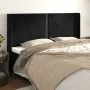 Kopfteil mit Ohren aus schwarzem Samt, 203 x 16 x 118/128 cm von , Kopf- und Fußteile - Ref: Foro24-3119508, Preis: 104,96 €,...
