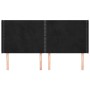 Cabecero con orejas de terciopelo negro 203x16x118/128 cm de , Cabeceros y pies de cama - Ref: Foro24-3119508, Precio: 104,76...