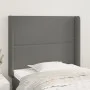 Headboard with ears gray synthetic leather 93x16x118/128cm by , Headboards and footboards - Ref: Foro24-3119522, Price: 66,99...