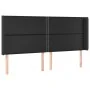Headboard with black synthetic leather ears 163x16x118/128 cm by , Headboards and footboards - Ref: Foro24-3119536, Price: 11...