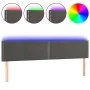 Dunkelgraues Samtkopfteil mit LED 180x5x78/88 cm von , Kopf- und Fußteile - Ref: Foro24-3121533, Preis: 54,45 €, Rabatt: %