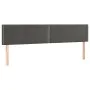 Dunkelgraues Samtkopfteil mit LED 180x5x78/88 cm von , Kopf- und Fußteile - Ref: Foro24-3121533, Preis: 54,45 €, Rabatt: %