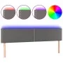 Kopfteil mit LED-grauem Kunstleder 180x5x78/88 cm von , Kopf- und Fußteile - Ref: Foro24-3121578, Preis: 60,67 €, Rabatt: %