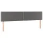 Kopfteil mit LED-grauem Kunstleder 180x5x78/88 cm von , Kopf- und Fußteile - Ref: Foro24-3121578, Preis: 60,67 €, Rabatt: %