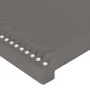Kopfteil mit LED-grauem Kunstleder 180x5x78/88 cm von , Kopf- und Fußteile - Ref: Foro24-3121578, Preis: 60,67 €, Rabatt: %