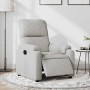 Sillón reclinable eléctrico tela de microfibra gris claro en Sillones | Comprar online en Foru.es