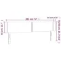LED-Kopfteil aus dunkelblauem Samt, 183 x 16 x 78/88 cm von , Kopf- und Fußteile - Ref: Foro24-3123160, Preis: 75,98 €, Rabat...