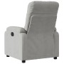Sillón reclinable eléctrico tela de microfibra gris claro en Sillones | Comprar online en Foru.es
