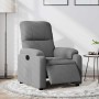 Sillón reclinable eléctrico tela de microfibra gris oscuro en Sillones | Comprar online en Foru.es