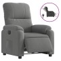Sillón reclinable eléctrico tela de microfibra gris oscuro en Sillones | Comprar online en Foru.es