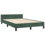 Estructura cama con cabecero terciopelo verde oscuro 120x200 cm de , Camas y somieres - Ref: Foro24-3125687, Precio: 169,62 €...