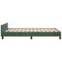 Estructura cama con cabecero terciopelo verde oscuro 120x200 cm de , Camas y somieres - Ref: Foro24-3125687, Precio: 169,62 €...