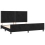 Estructura de cama con cabecero de terciopelo negro 200x200 cm de , Camas y somieres - Ref: Foro24-3125716, Precio: 208,58 €,...