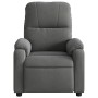 Sillón reclinable eléctrico tela de microfibra gris oscuro en Sillones | Comprar online en Foru.es
